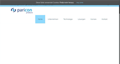 Desktop Screenshot of paricon.de